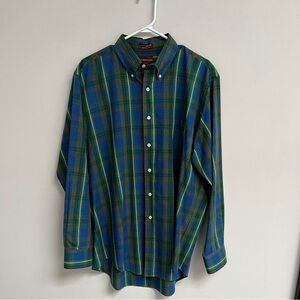 Ralph Lauren Green Check Button Down Preppy Shirt‌‌‌